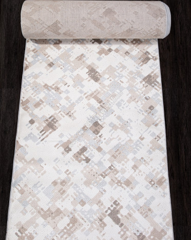 Ковер российский D958 Меринос (PP Heatset Высокоплотный, кремовый)