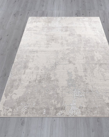 Ковер российский F169 Меринос LIMAN (Полиэстер, серый, кремовый) прямоугольный