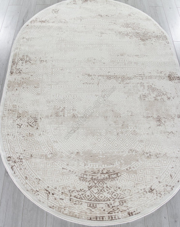 Ковер турецкий MX019 MEXX (Хит-сет, бежевый, кремовый) овальный